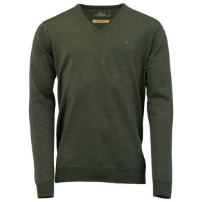 Laksen Sussex V-Neck Sweater Woody