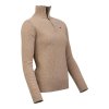 Laksen Tyne Lambswool Zip-Neck Knit Camel