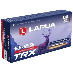 Lapua TRX 6,5x55 SE 7,8g/120gr Blyfri 20stk Riffelpatroner