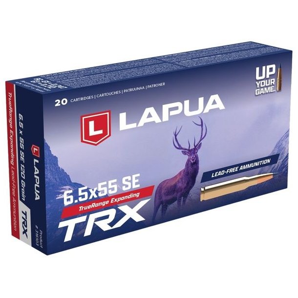 Lapua TRX 6,5x55 SE 7,8g/120gr Blyfri 20stk Riffelpatroner