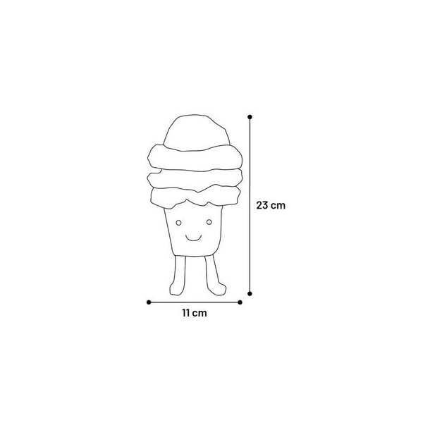 Leka Ice Cream Brun 10x10,5x23 cm