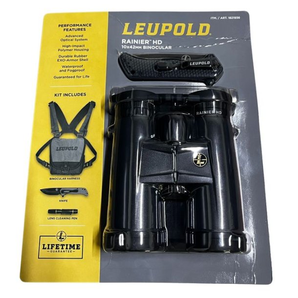 Leupold BX-1 Rainier HD 10x42  H�ndkikkert-Pakke