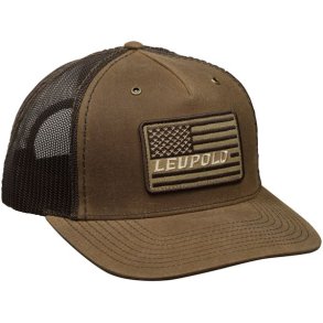Leupold Flag Waxed Canvas Trucker Buck/Brown Kasket