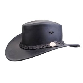 MJM Aussie Bush Lder Hat Black
