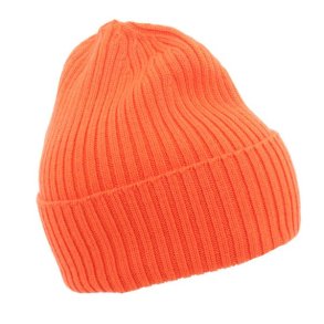 MJM Beanie Hue 100 % Merino Wool Orange