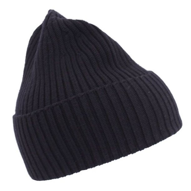 MJM Beanie Hue 100 % Merino Wool Black