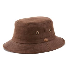 MJM Bucket Faux Hat Suede Brown