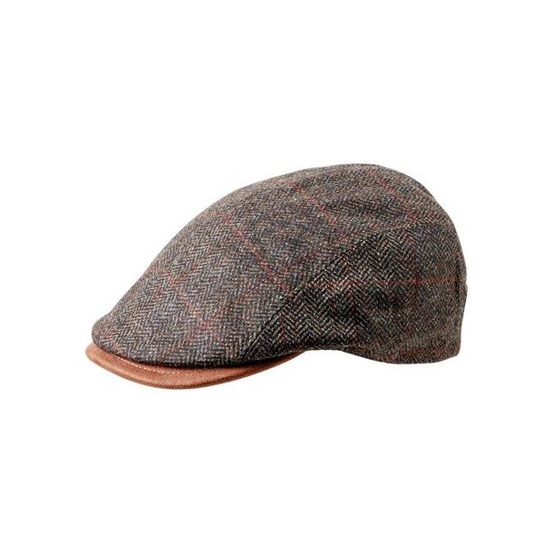 MJM Daffy 3 Wool/Cashmere Sixpence Green Herringbone
