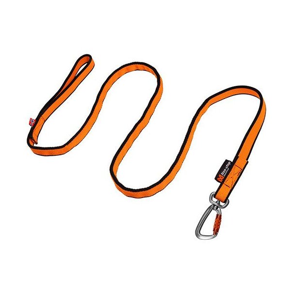 Non-Stop Dogwear Bungee Leash 2m Black / Orange Hundesnor