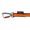 Non-Stop Dogwear Bungee Leash 2m Black / Orange Hundesnor