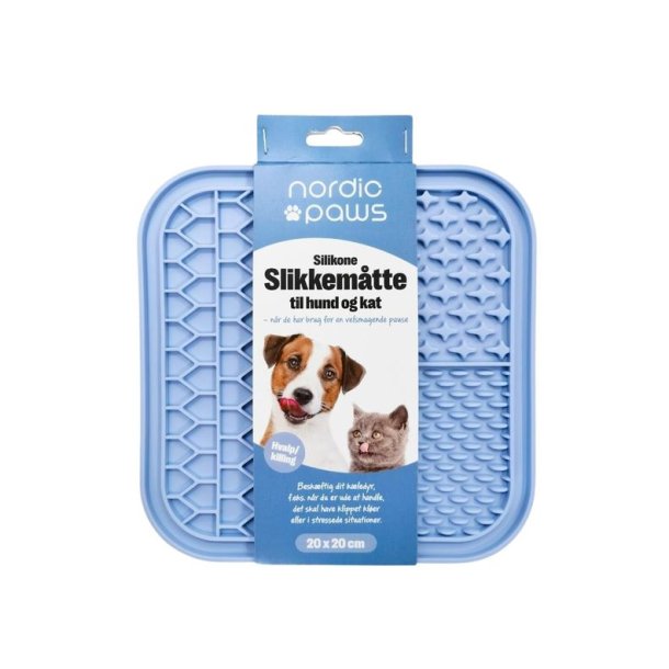 Nordic Paws Slikkem�tte Hvalp Bl�, 20x20 cm
