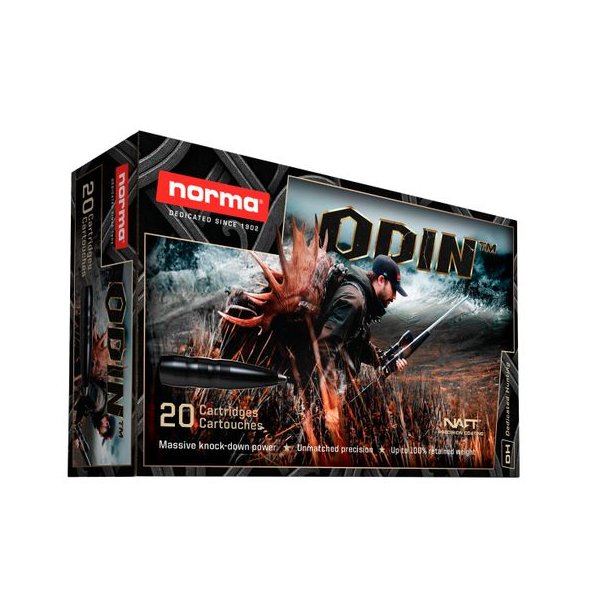 Norma Odin 30-06 Sprg. 10,5g/162gr 20stk Blyfri Riffelpatron
