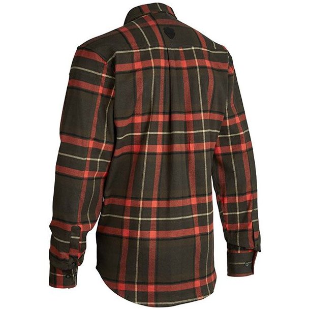 Northern Hunting Bjark Flannel Shirt Red-Green