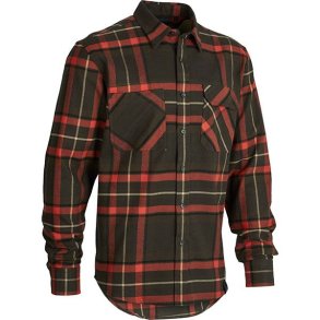 Northern Hunting Bjark Flannel Shirt Red-Green