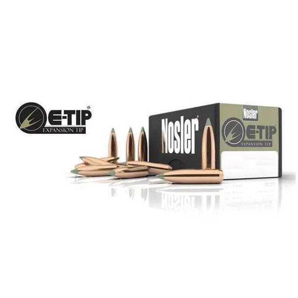Nosler E-Tip .224 55gr 59624 .224 50 stk Blyfri Projektil