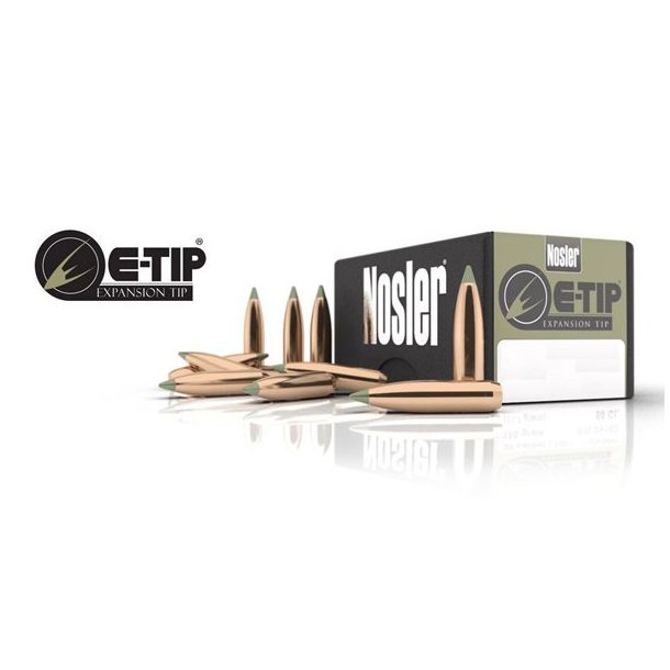 Nosler E-Tip 6.5mm 120gr. 59765 50 stk. Blyfri Projektil