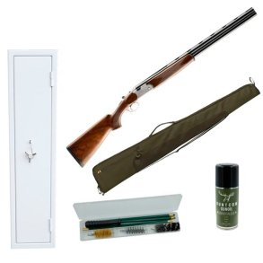 Nyj�gers�t med Beretta 686 Silver Pigeon Links Haglgev�r, Soteria V�benskab, Foderal, Renses�t og Huntcom Gunoil