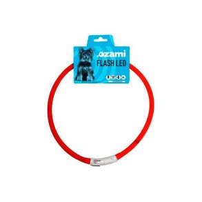 Ozami Flash Led Hundehalsbnd Rd - 70 cm