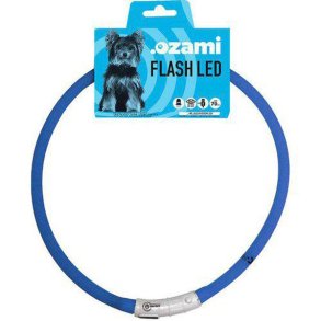 Ozami Flash Led Hundehalsbånd Blå - 70 cm