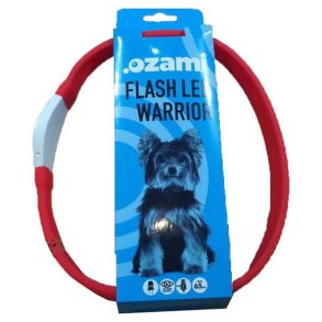 Ozami Flash Led Hundehalsbånd Rød - 65 cm