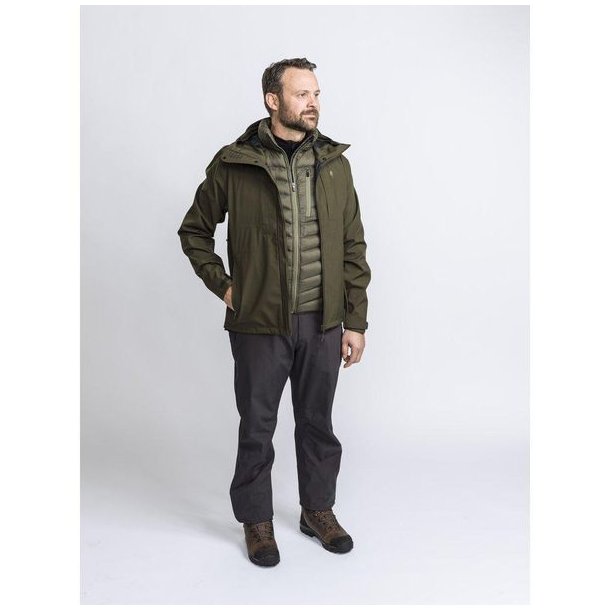 Pinewood Abisko Telluz 3-Lags Jakke Moss Green