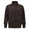 Pinewood Hurricane Full Zip Sweater D.Brown Mel