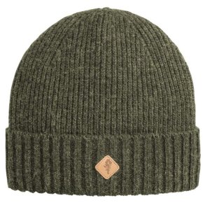 Pinewood Knitted Wool Hat Mossgreen Mel