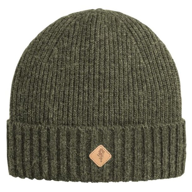 Pinewood Knitted Wool Hat Mossgreen Mel