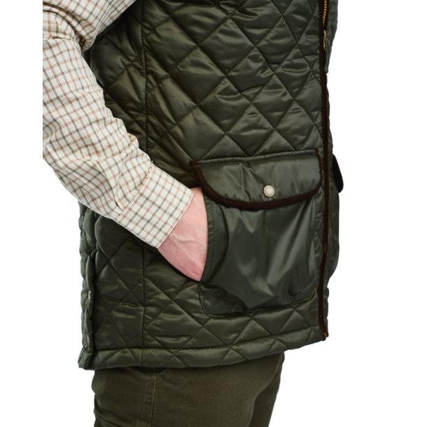 Pinewood Nydala Classic Vest Moss Green