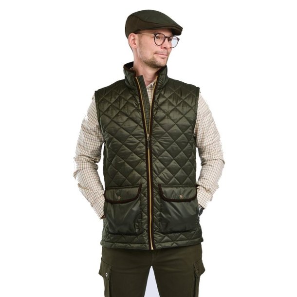 Pinewood Nydala Classic Vest Moss Green