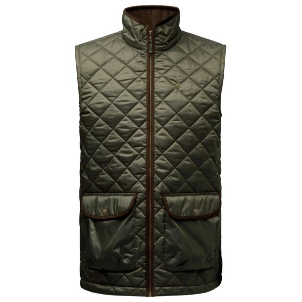 Pinewood Nydala Classic Vest Moss Green