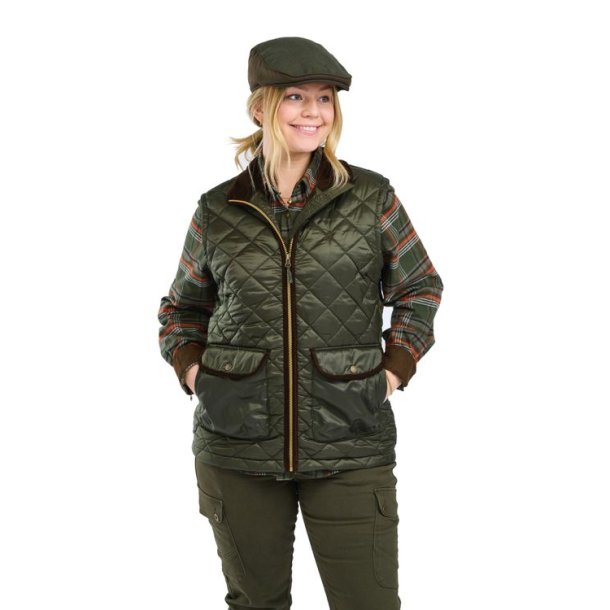 Pinewood Nydala Classic Vest W Moss Green