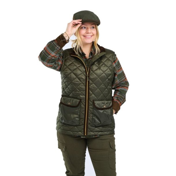 Pinewood Nydala Classic Vest W Moss Green