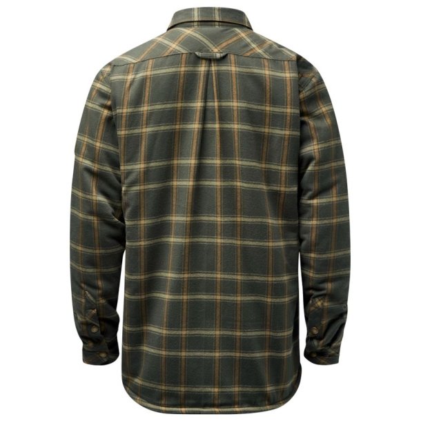 Pinewood Pile Overshirt med Fleece D.Green/Bronze