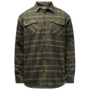 Pinewood Pile Overshirt med Fleece D.Green/Bronze