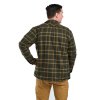 Pinewood Pile Overshirt med Fleece D.Green/Bronze