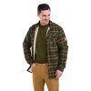 Pinewood Pile Overshirt med Fleece D.Green/Bronze