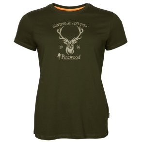 Pinewood Red Deer T-Shirt W Green