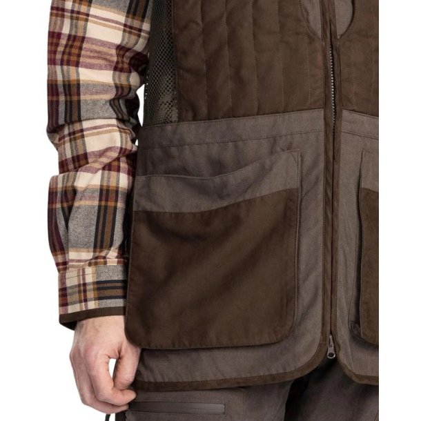 Pinewood Shooting Vest Suede Brown