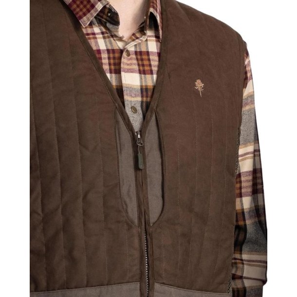 Pinewood Shooting Vest Suede Brown