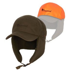 Pinewood Smland Teddy Winter Cap Mossgreen/Orange
