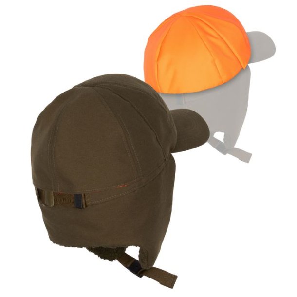 Pinewood Smland Teddy Winter Cap Mossgreen/Orange