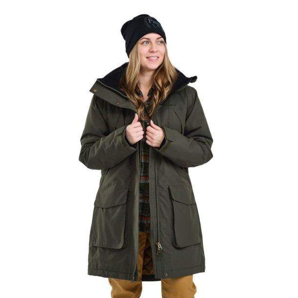 Pinewood Wilda Padded Parka W Moss Green