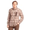 Pinewood Wolf Skjorte Offwhite / Brown