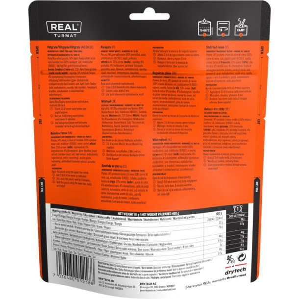 Real Turmat Reindeer Stew Fryset�rret mad