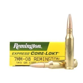 Rem. 7mm-08 rem 140gr CL 21337 Core-lokt PSP