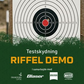 Riffel demo aften Vingsted 7. april - Test Blaser, Mauser, Swarovski & Zeiss