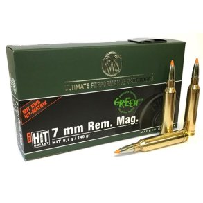 RWS Hit Green 7mm RM 9,1g/140gr 20 stk. Blyfri Riffelpatron