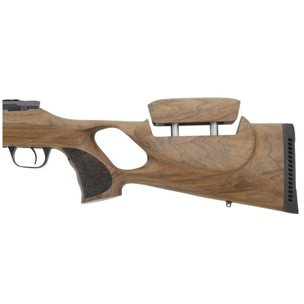 Schultz & Larsen Hunter Thumbhole Wood Sys RH Model Perfect Adj. Cheekpiece