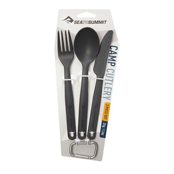 Sea to Summit Camp Cutlery St 3 stk Charcoal